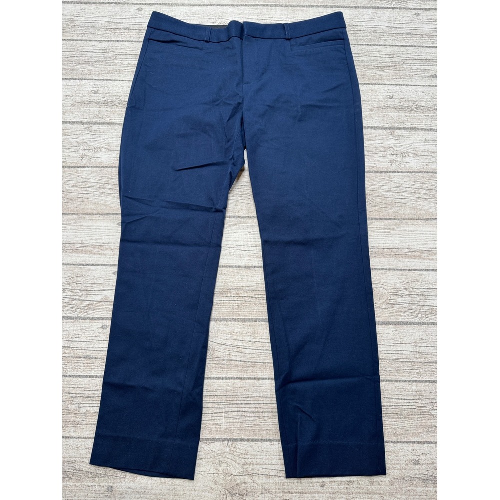 Banana Republic Dress Pants Womens 10 Navy Blue Sloan Fit Stretch Tailored Rayon